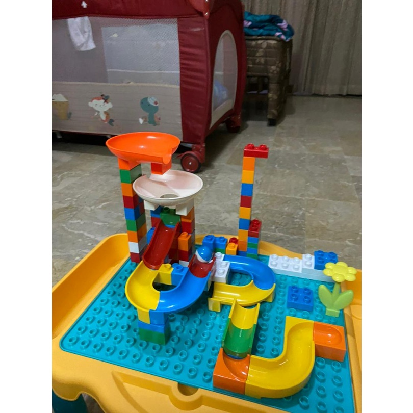 Meja Belajar Anak Multifungsi Learning Table Block 115 Pieces