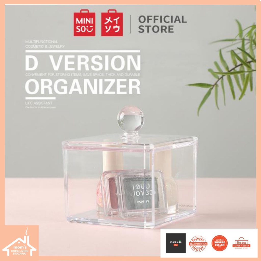 PROMO HARGA MURAH !! MINISO Kotak Penyimpanan Cosmetic Jewelry Organizer Storage Box / Kotak Kosmeti
