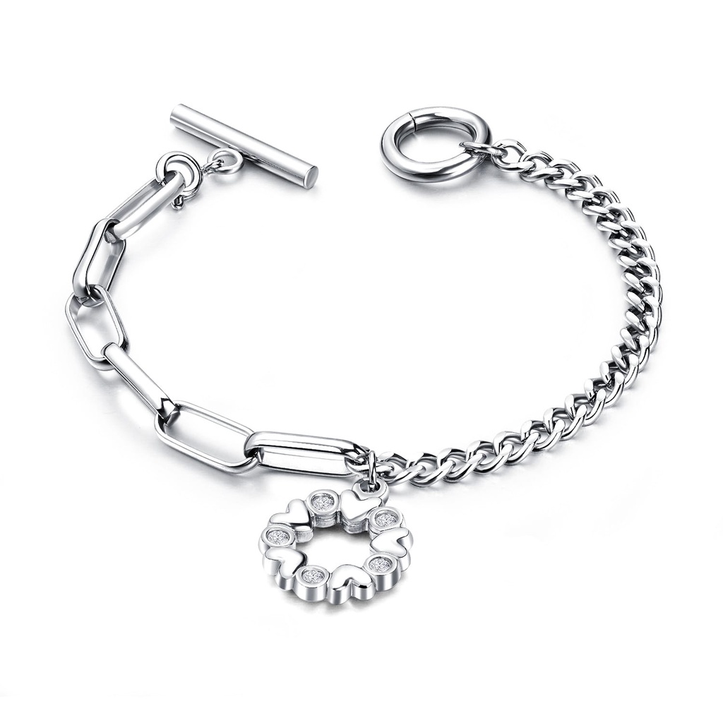 Gelang GL57 Stainless Steel / Titanium Premium Fashion Wanita Gelang Unik Lucu Keren Bagus Banget /Deluna/ BS