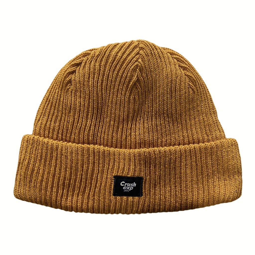 CRUSH EXP Topi Kupluk Beanie STC0139 - YELLOW