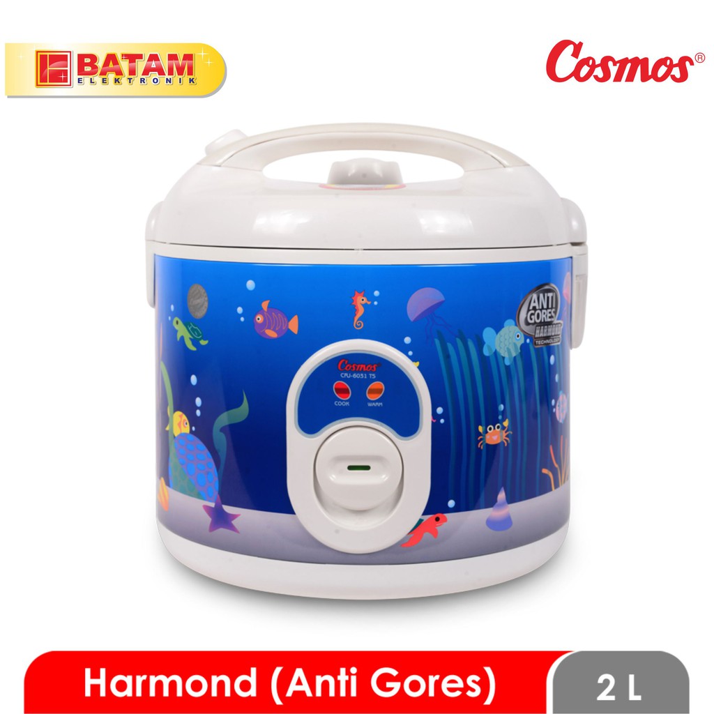 Cosmos CRJ 6031 Rice Cooker Anti Gores
