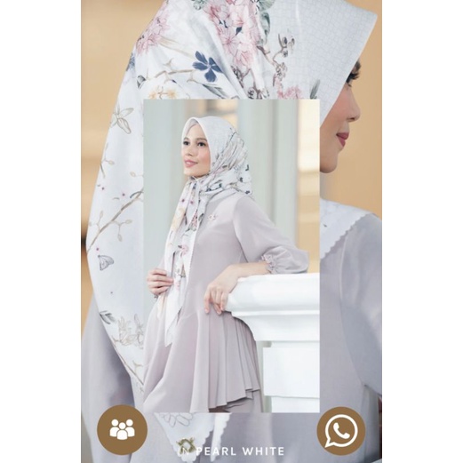 Savanna scarf pearl white by wearing klamby