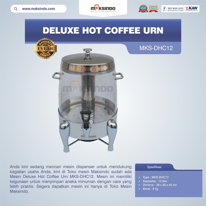 

Deluxe Hot Coffee Urn MKS-DHC12 J1