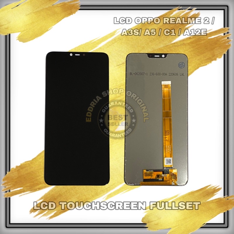 Lcd Touchscreen Oppo Realme 2-A3S-A5-C1-A12E Black Original Incell Baru