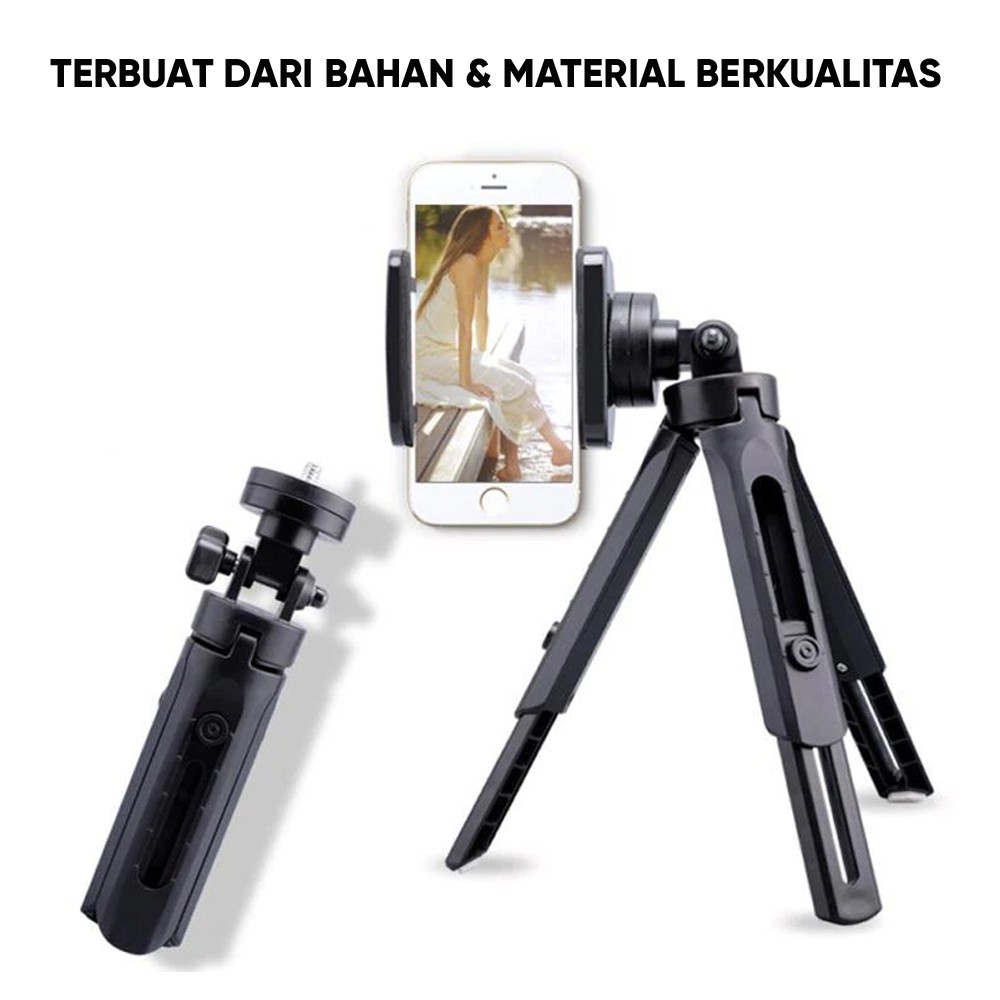 Tripod Phone Holder Hp + Holder Universal 4-7inch Untuk Smartphone YN211