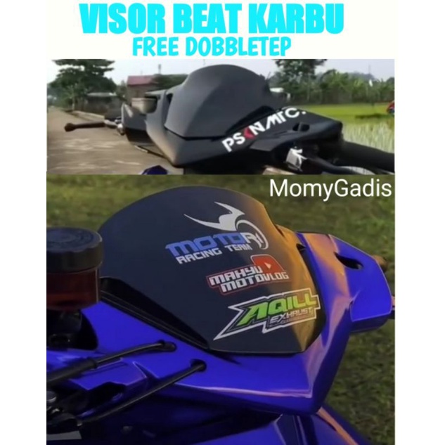 VISOR BEAT KARBU - VISOR HONDA BEAT