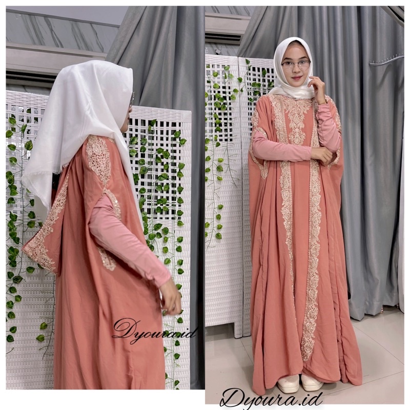 (READY LANGSUNG KIRIM) KAFTAN MUSLIM ORIGINAL TERBARU MAHERA SELENA PESTA BY MAKARIM