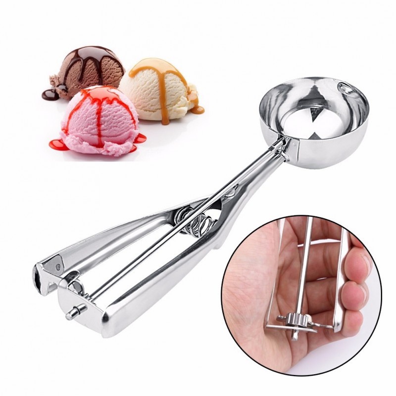 Sendok Es Krim Stainless Steel 5 Cm – Ice Cream Scoop