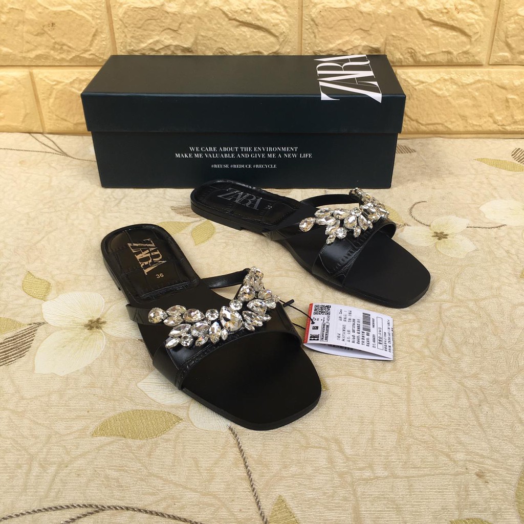 Sandal ZR-101 Flat Rhinestones