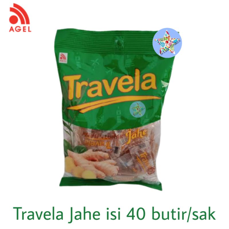 Travela Jahe (Permen Jahe) isi 40 bj/bag