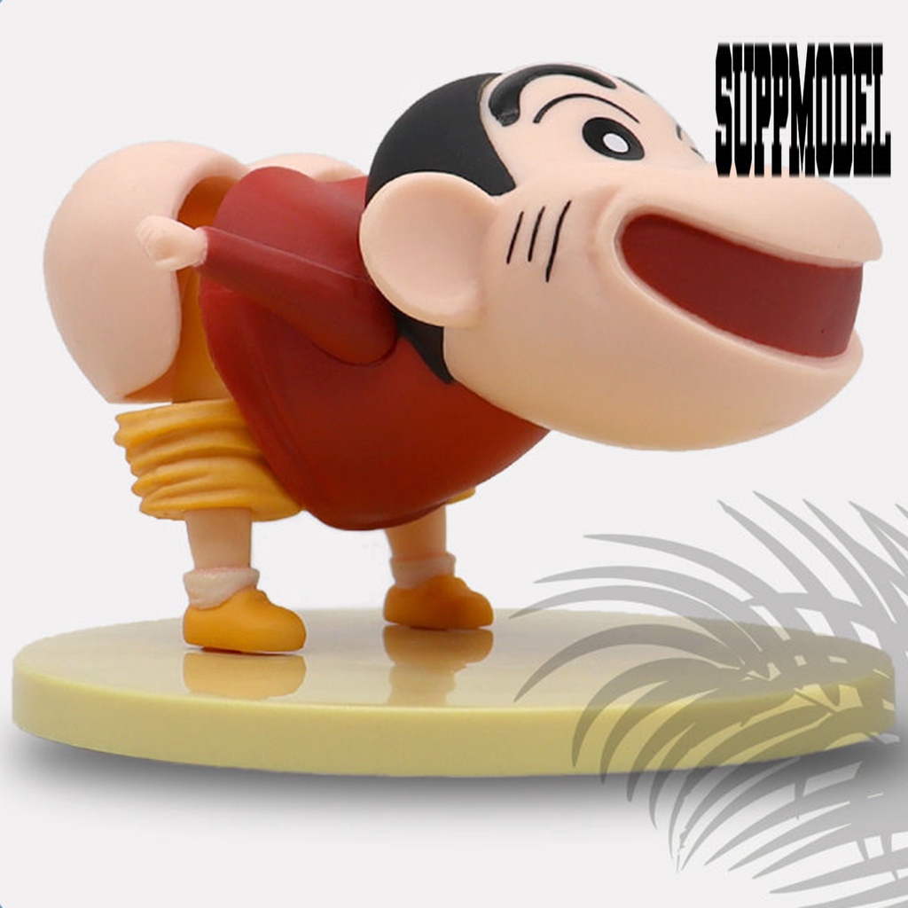 Suppmodelx &lt; Boneka Pajangan Action Figure Crayon Shin-chan Bahan PVC Untuk Dekorasi Interior Mobil