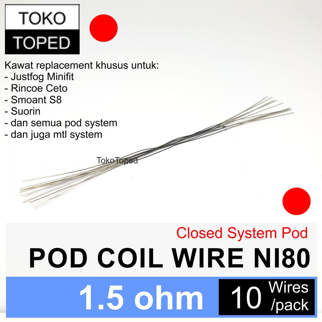 PODx Coil Replacement Wire 1.5 ohm Ni80