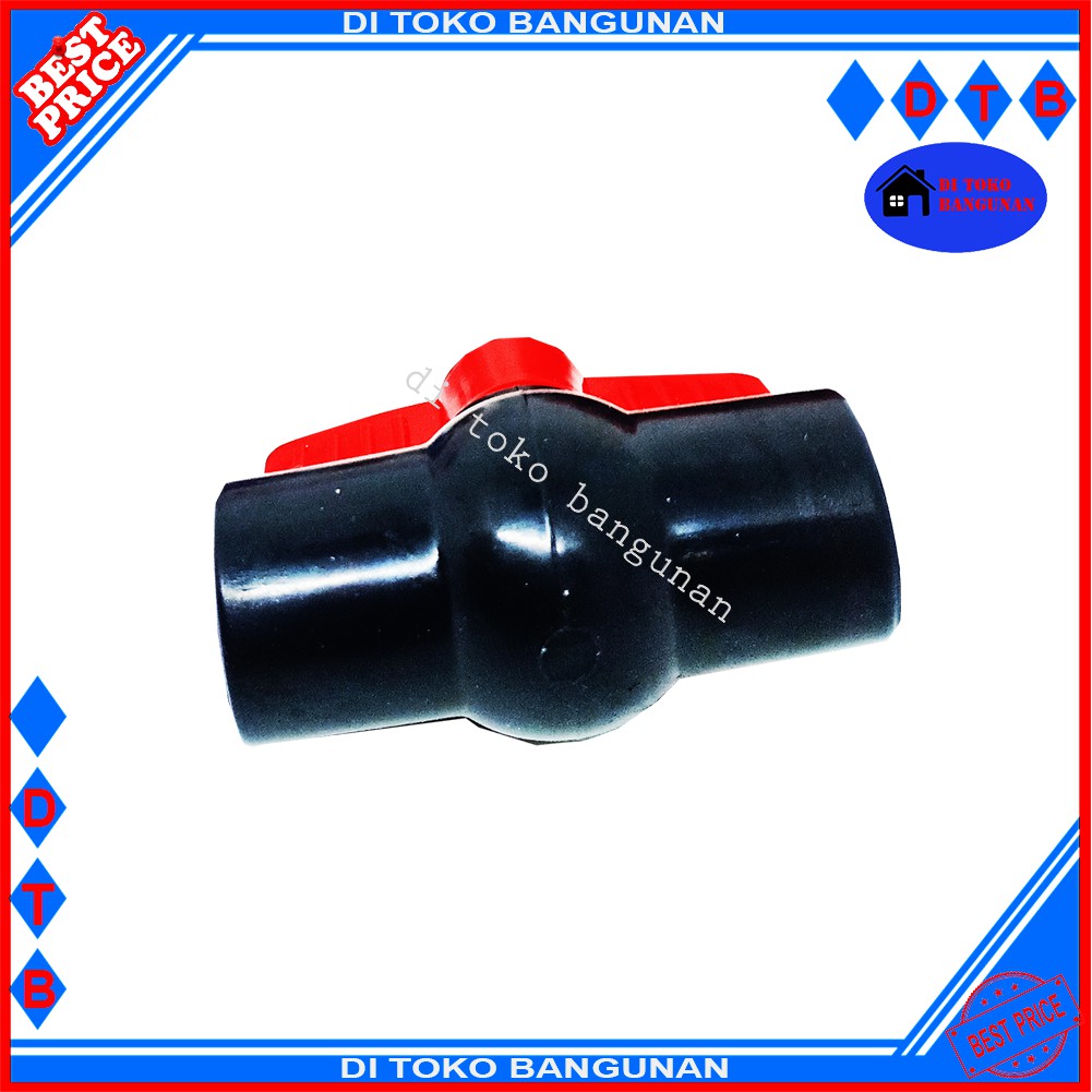 Ball Valve Stop Kran Pvc Tebal 1/2&quot; 3/4&quot; 1&quot; Cisal