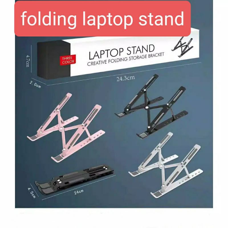 Stand laptop lipat folding stand meja laptop tablet iPad