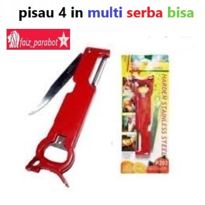 4 IN - Pisau Dapur Harden  Kupas Buah Sayur Potong Tajam Stainless Steel Serbaguna Anti Karat bisa untuk pembuka botol