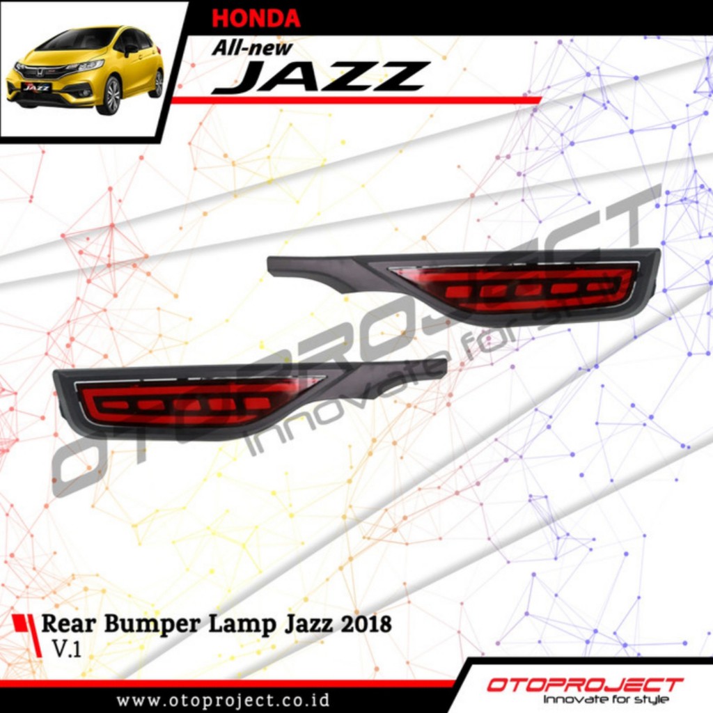 Rear Bumper Lamp A.N.Jazz 2018 V1/Lampu Bumper A.N.Jazz 2018 V1