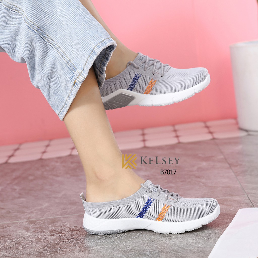 Kelsey Sandal Flyknit Shoes Wanita Selop Sandal  B7017