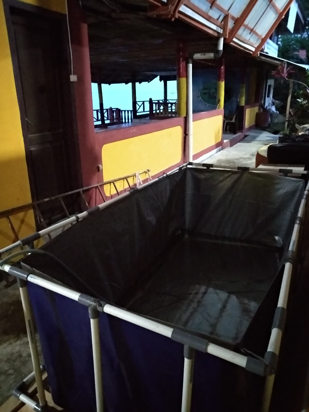 Terpal Kolam Ikan + Rangka [ Satu Set ] Model Slot Pipa Ukuran 200x100x75cm Original Type A15 Korea