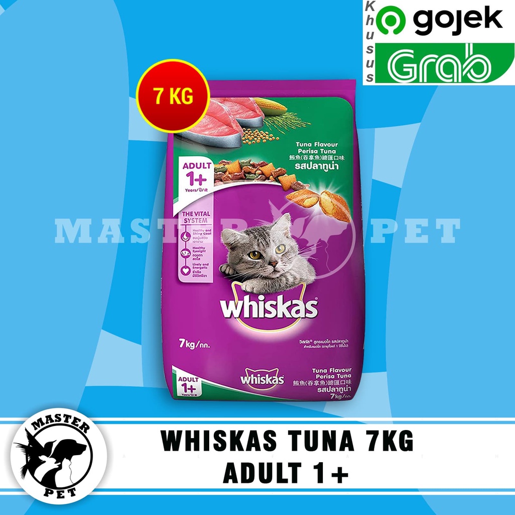 [GOSEND] Whiskas Tuna Adult 7 Kg Makanan Kucing / whiskas tuna 7kg / whiskas karungan