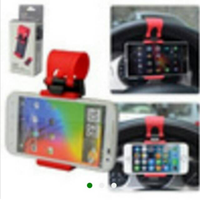 HORIZONTAL STAND CAR PHONE HOLDER SETIR STEERING WHEEL