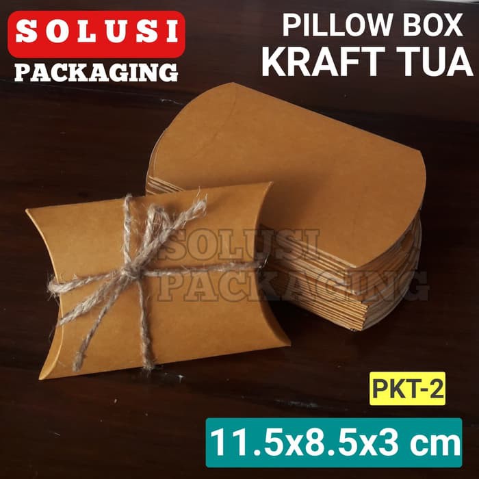 

ISI 36PCS KOTAK AKSESORIS KRAFT TUA PKT2/TEMPAT SOUVENIR/PILLOW BOX KRAFT/KARDUS