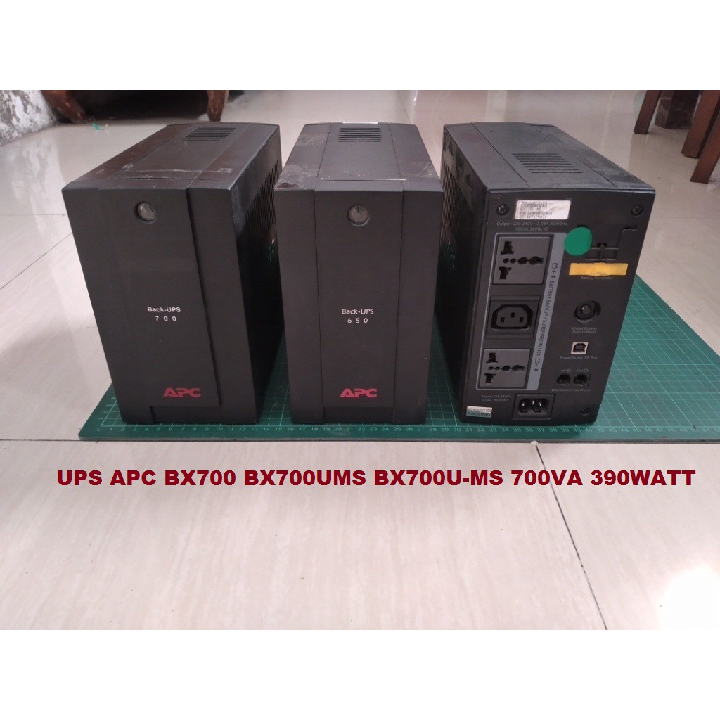 UPS APC BX700 BX700UMS BX700U-MS 700VA 390WATT Bekas Normal
