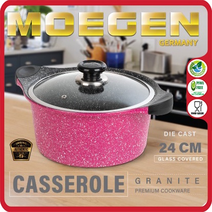 ORIGINAL MOEGEN Germany casserole / stock pot 24cm granite series