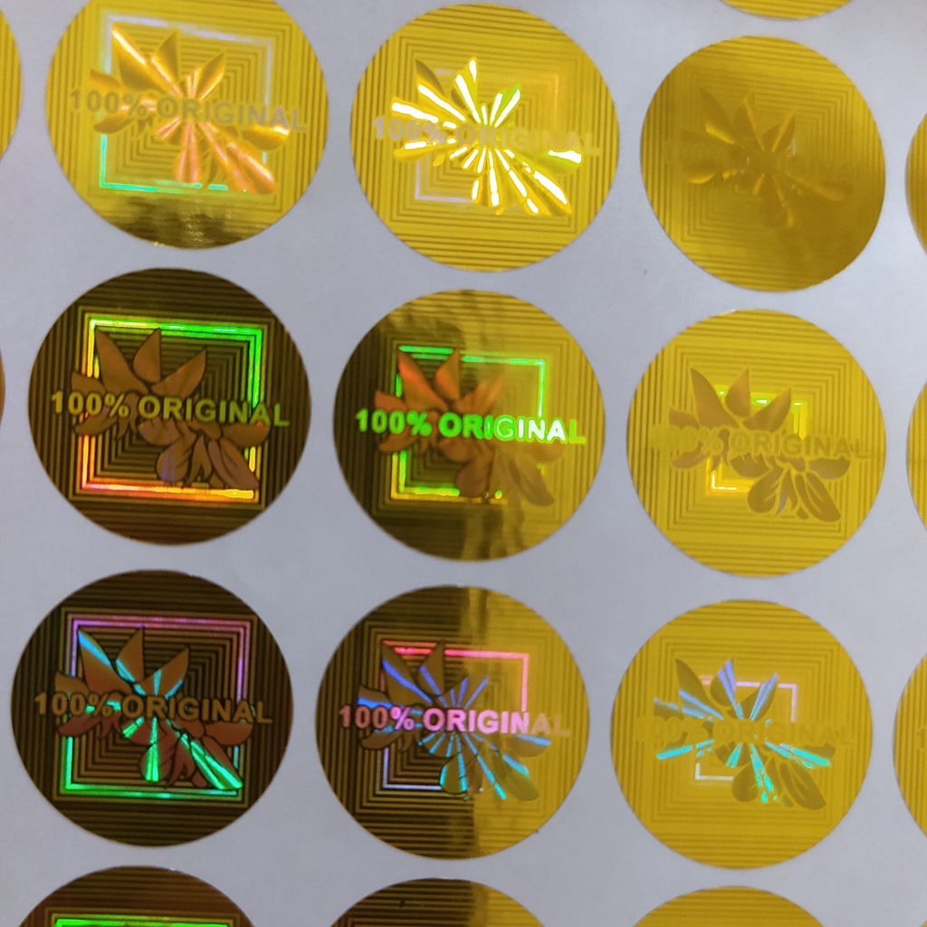 

Stiker hologram 100% original 1.5cm