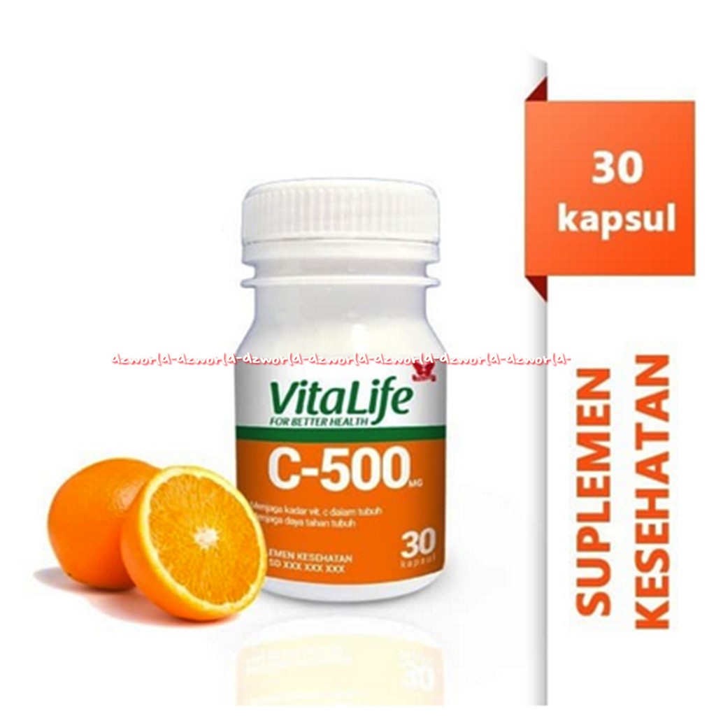 Vitalife Vitamin C-500 30kapsul Suplemen Kesehatan Vitamin C