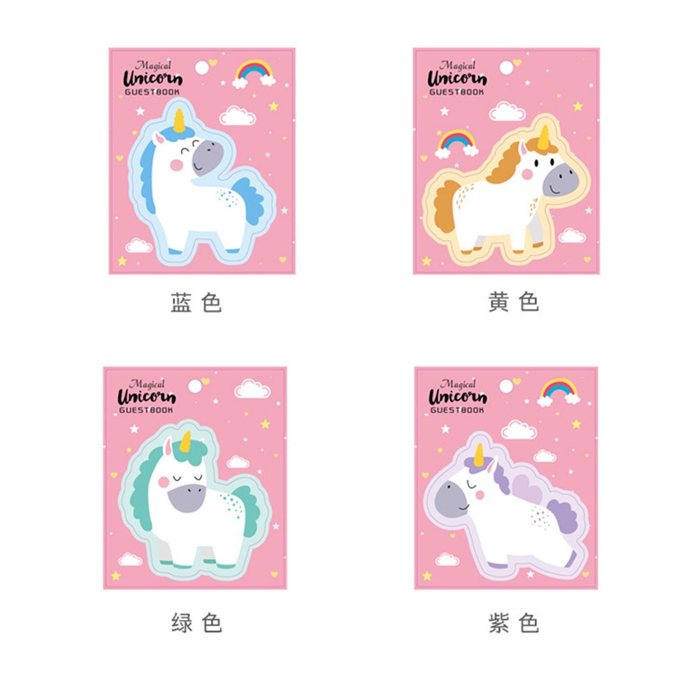 2PCS Lucu Unicorn Memorandum Post-it Notes