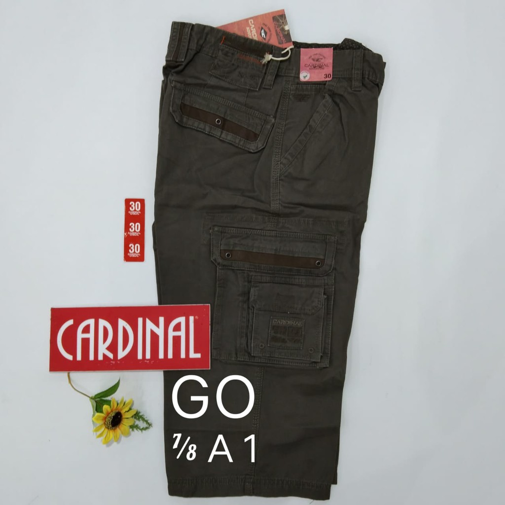 gof 30-KPL 2 CARDINAL KEMPOL CASUAL Celana Pendek Cowok Celana Kempol/Cargo Fashion Pria Bagus