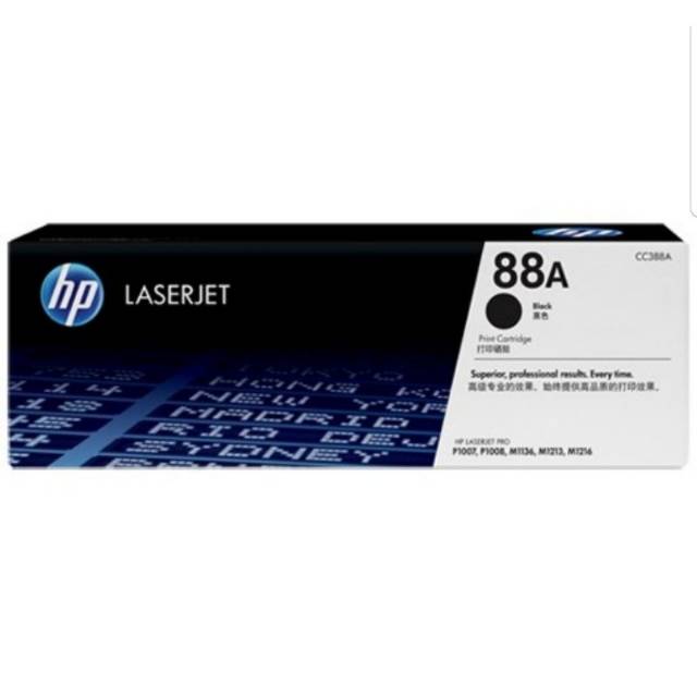 TONER HP LASERJET 88A (CC388A) BLACK ORIGINAL