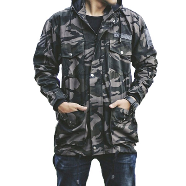 JAKET PILIHAN PRIA ! Jaket Parka Pria Camo TNI Parka Loreng / Jaket Loreng / Jaket Gunung