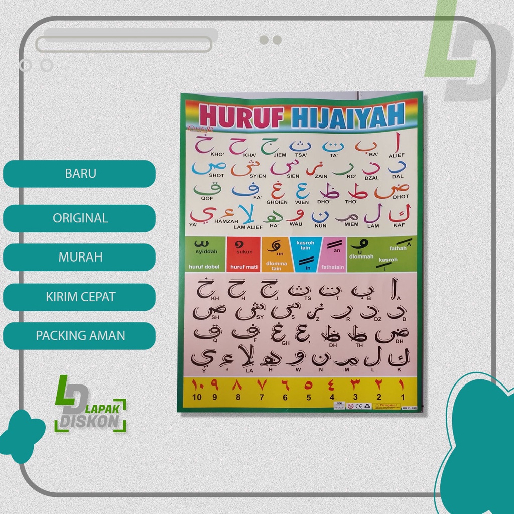 

Poster Huruf Hijaiyah | Mengenal Huruf Hijaiyah | Poster Pintar