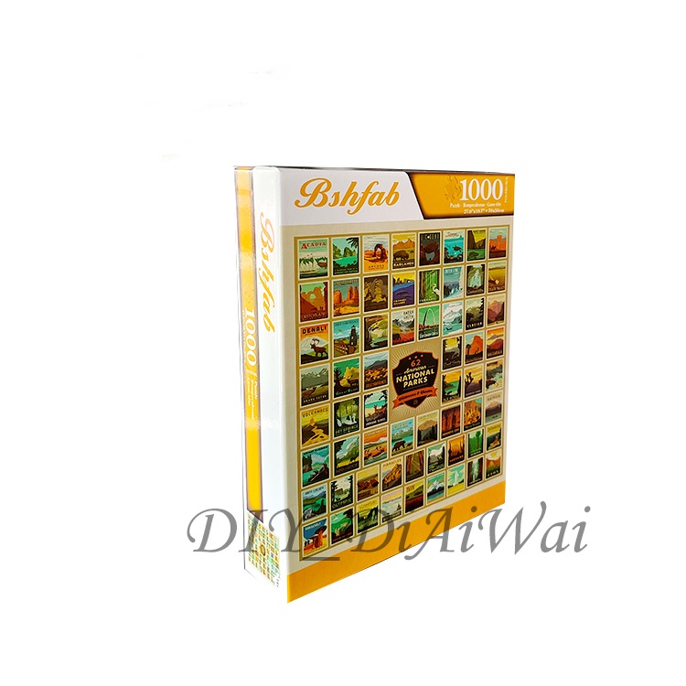 Puzzle Jingsaw 1000 pcs Uk.70 x 50cm - National Parks