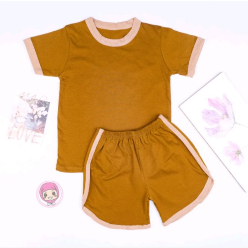 setelan baju Bayi katun /setelan baju anak 0- 3 tahun