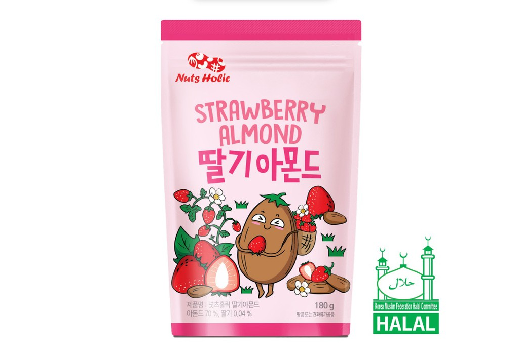 

Nuts Holic Strawberry Almond 180gr / Kacang Almond Rasa Stroberi