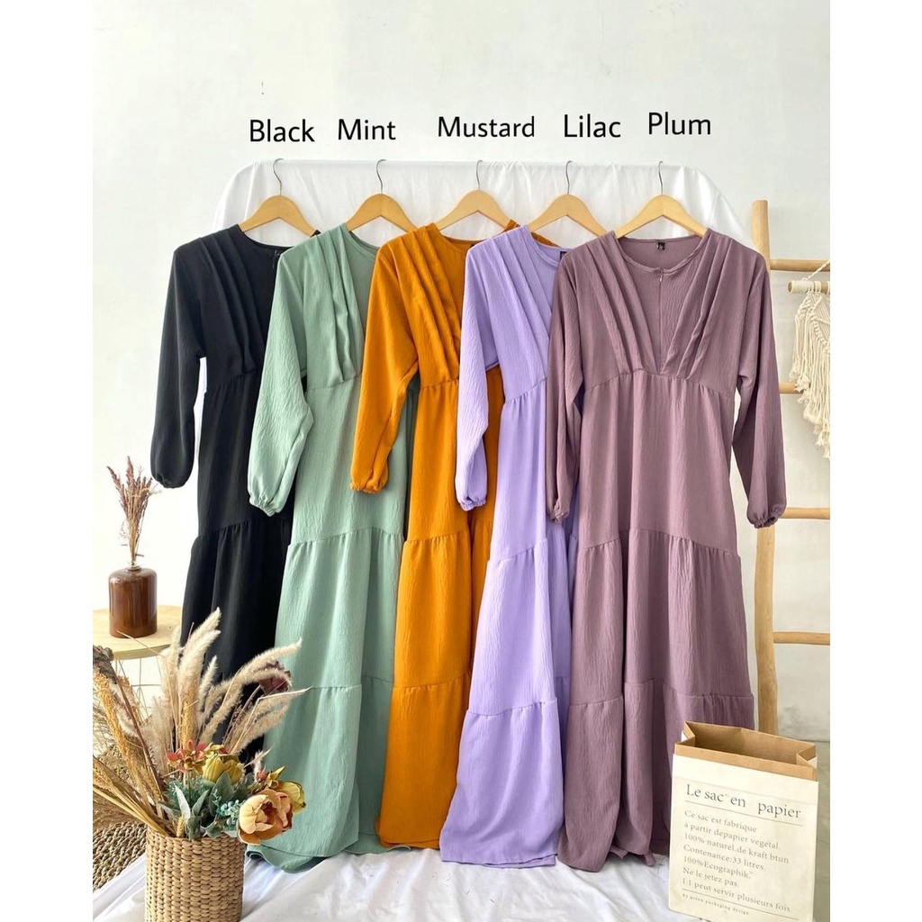 MISELA DRESS - DRESS WANITA - DRESS MUSLIM - DRESS OVERSIZE