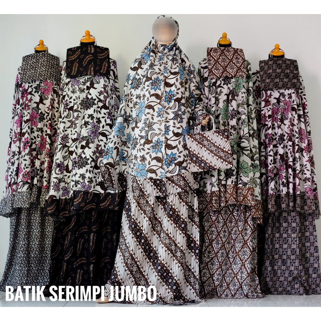 MUKENA BALI RAYON BATIK SERIMPI JUMBO