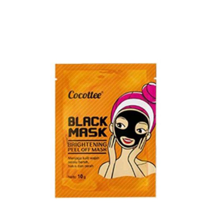 Cocottee Black mud Face Mask BPOM / Brightening Peel Off Mask