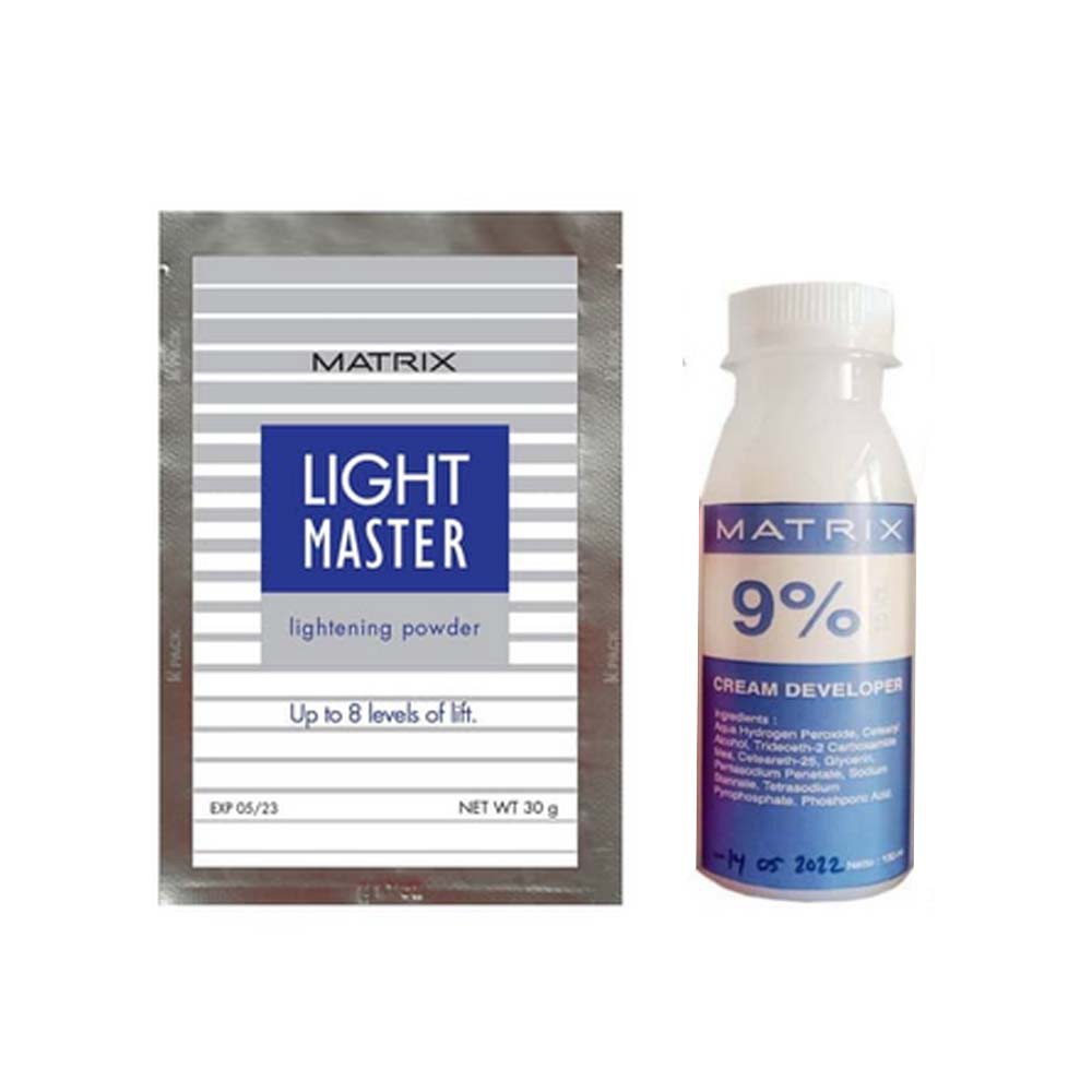 light master matrix bleaching pewarna rambut bleach powder 30 gr