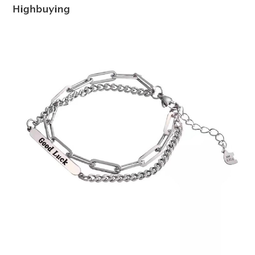 Gelang Bahan Titanium Steel Gaya Hip Hop Punk Untuk Pria Dan Wanita Glory