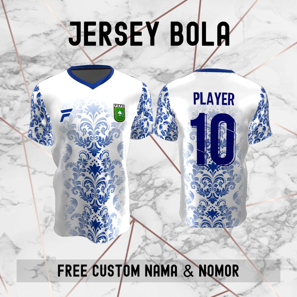 Jersey Batik PSPS Riau Klub Bola Baju Kaos Custom Nama dan Nomor Punggung - 1047