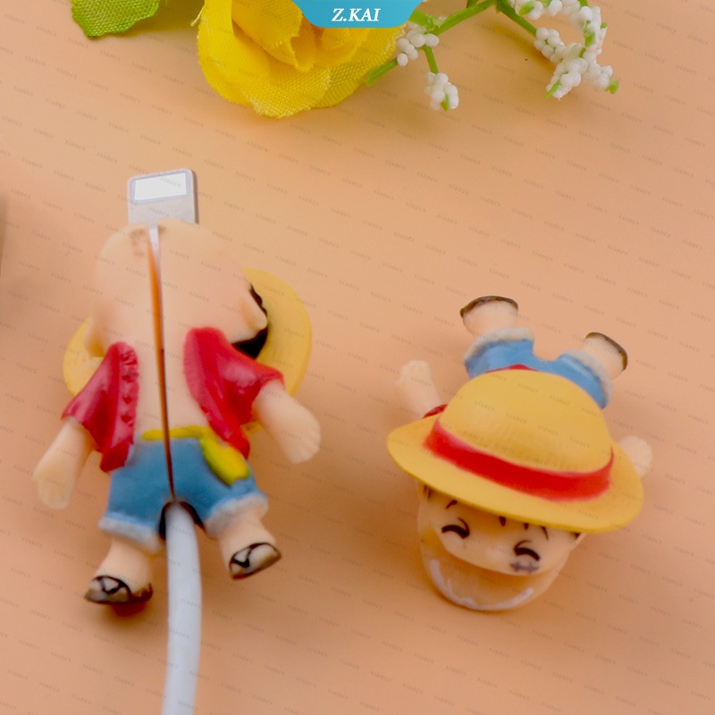 Siancs Pelindung Kabel Datacharger USB Model ONE PIECE Luffy Sanji Tony Chopper