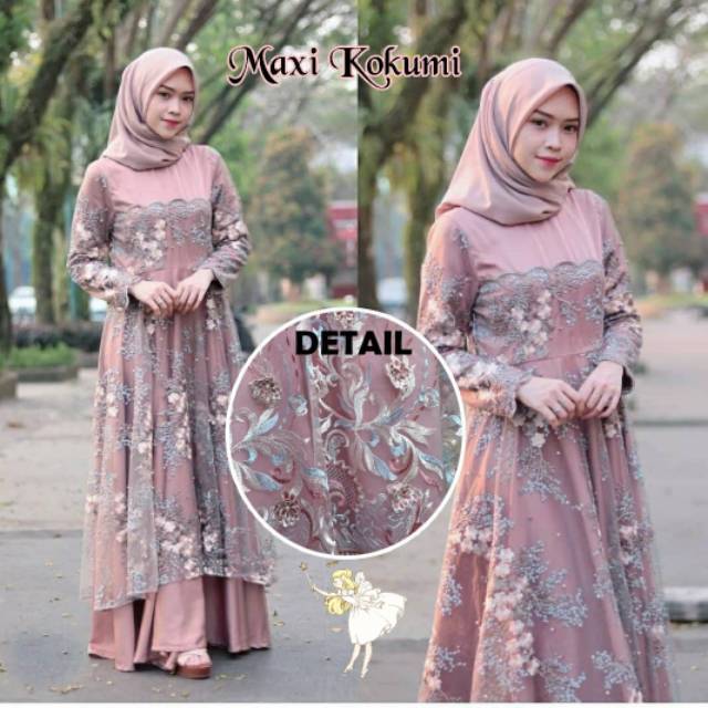 KEBAYA SABRINA BROKAT TUNIK PEPLUM BELT TEMPEL KEBAYA ...