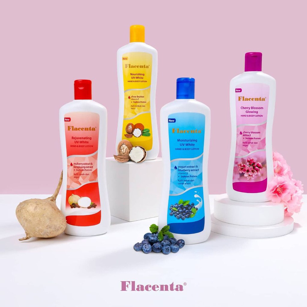 PLACENTA / FLACENTA HAND &amp; BODY LOTION MULBERRY &amp; BENGKUANG 500 ML