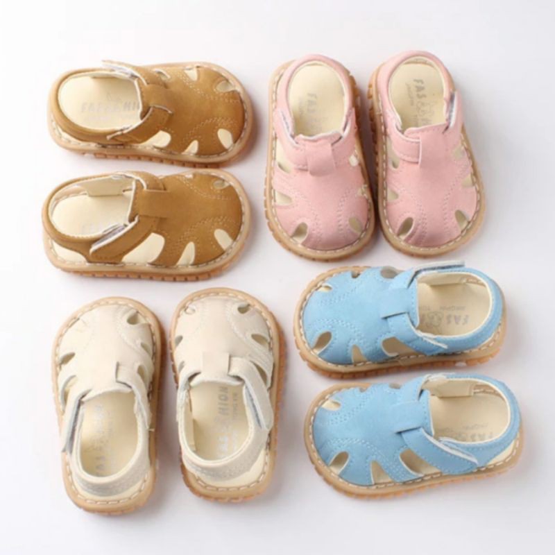 Sepatu Sandal Anak Bayi Bunyi Baby Shoes Ronnie Walker Sound Polos 1 2 Tahun