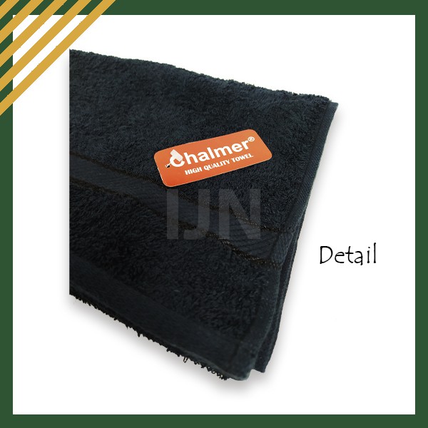 ❤ IJN ❤ Chalmer Handuk Salon Hitam Black Tebal 35x80 Handuk Salon Lusinan Handuk Salon Murah - IJN PLAZA