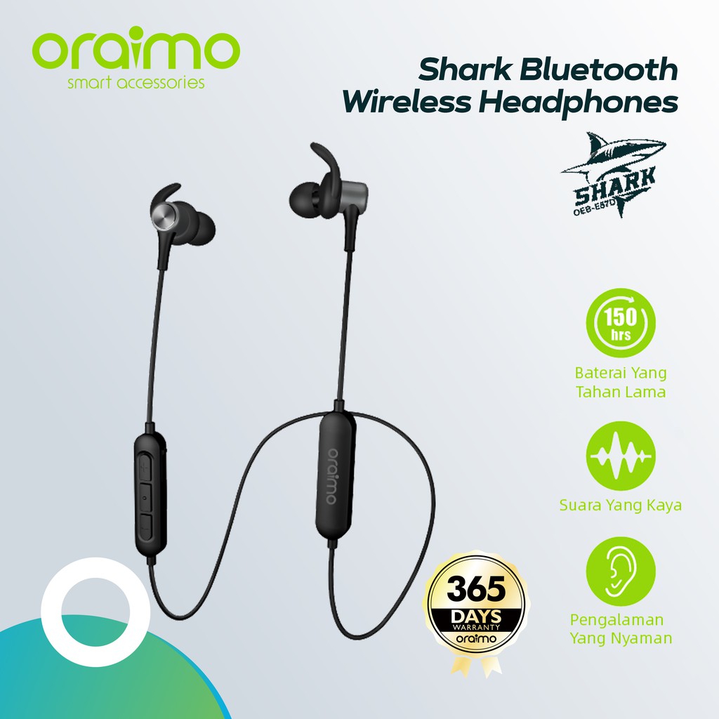 Jual Oraimo Sport Headset Bluetooth / Earphone Wireless / Hands free