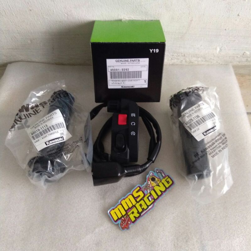 gas spontan kawasaki ksr handgrip kaze kiri kanan